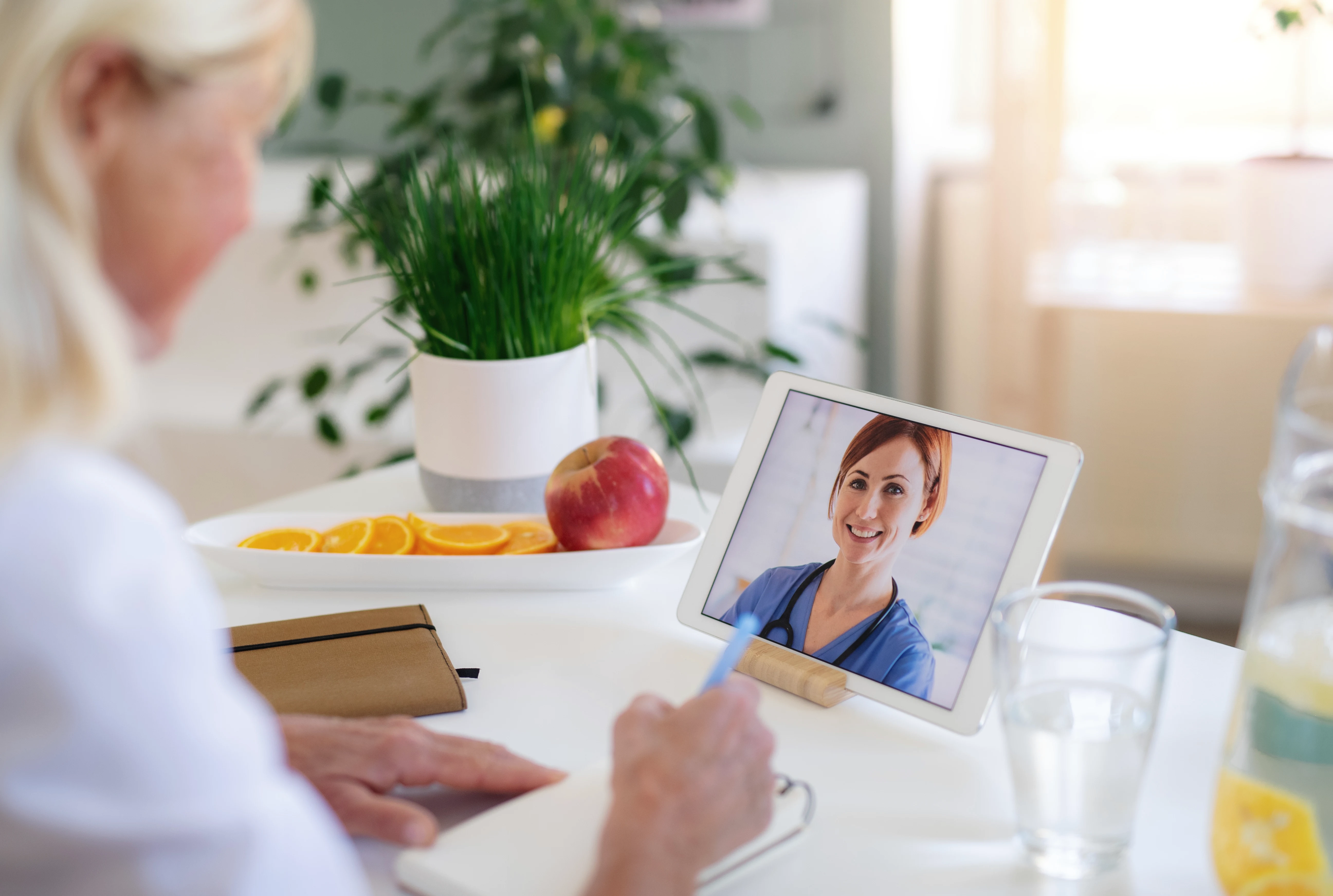 Member in consultation with a dedicated provider via digital visit