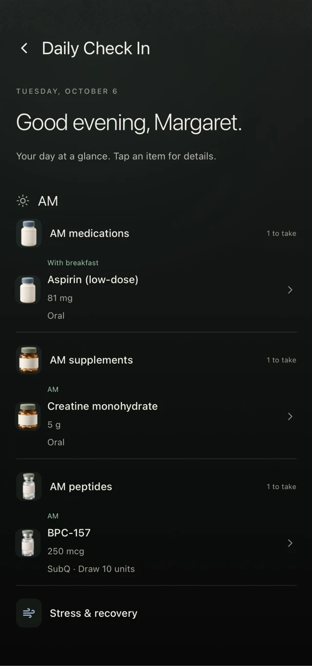 RAVE Mobile Personal Health Plan