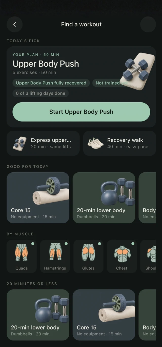 RAVE Mobile Daily nutrition plan